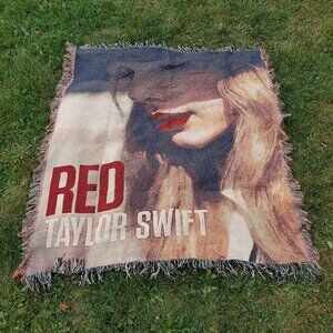 Tapestry Throw Taylor Swift Red Album 50x60 Fringe Blanket Wall Hanging Concert